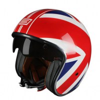 Шлем Origine Sprint Union Jack красно-белый